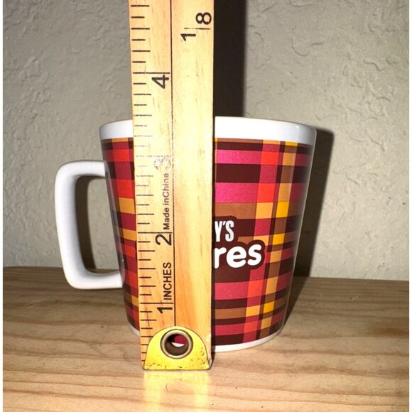 Hersheys Smores Plaid Ceramic Mug 12 Oz Dishwasher & Microwave Safe - Picture 3 of 4